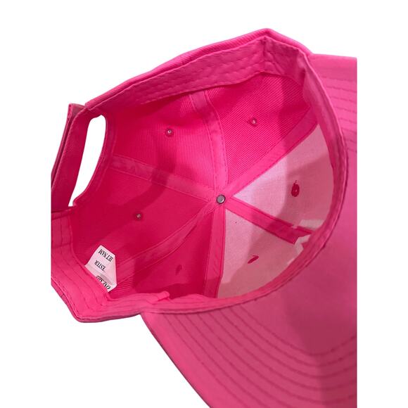 Pink Los Angeles Dodgers Cap LA Logo Hat Adjustable Hook Loop Strap NWOT - Picture 4 of 5